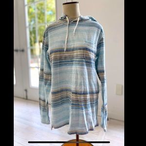 Billabong striped hoodie pullover, size s